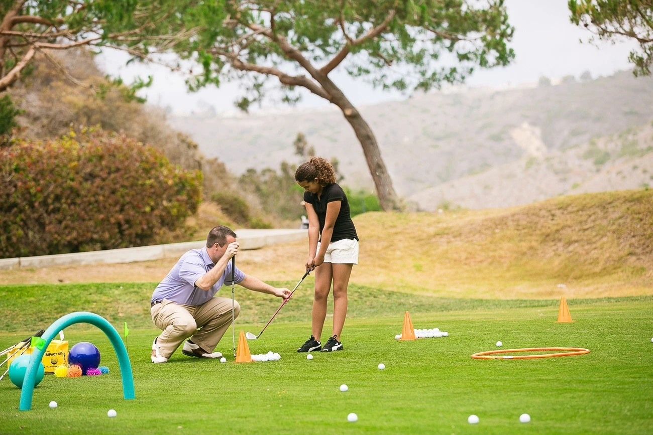 The Ranch at Laguna Beach has a novice- and family-friendly 9-hold golf course.