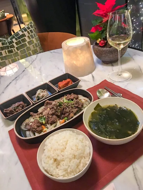 Bulgogi at Maru restaurant inside Four Seasons Hotel Seoul