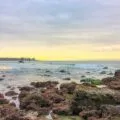 View of La Jolla from the Dike Rock tide pools near Scripps Pier.