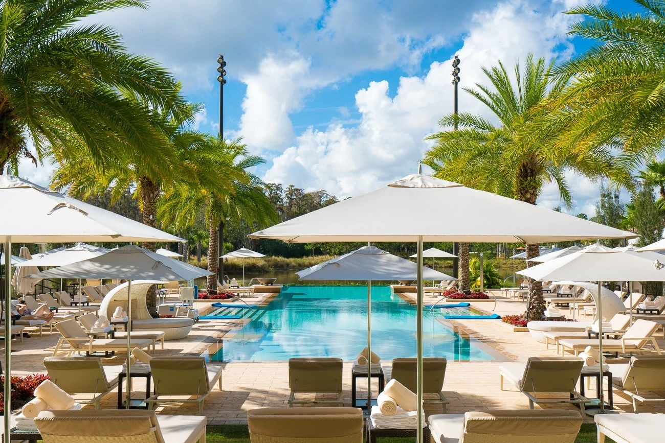 The adults-only pool at Four Seasons Resort Orlando at Walt Disney World Resort.