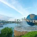The spinning globe outside of Universal Studios Orlando.