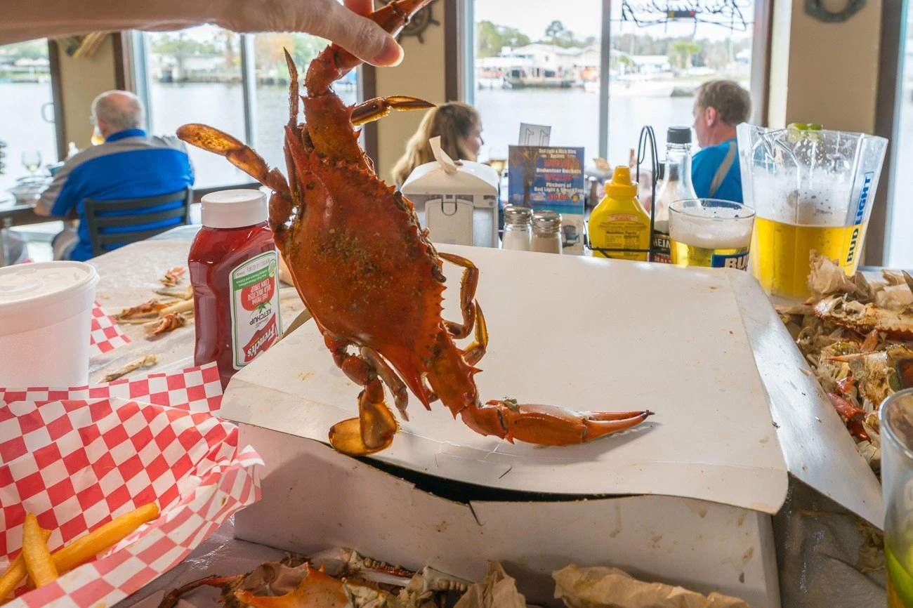 The Crab Plant restaurant in Crystal River, Florida.