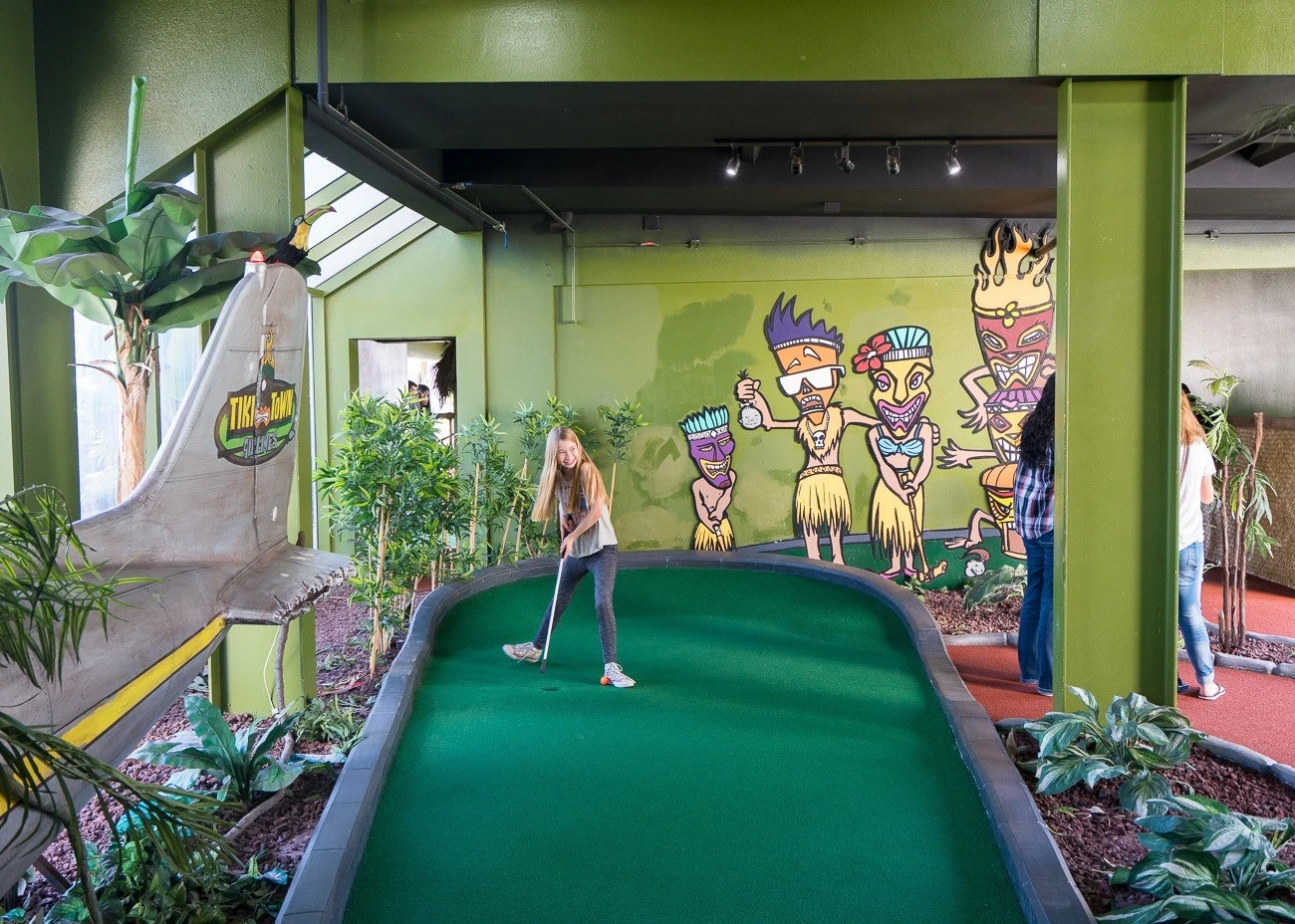 Miniature golf at Belmont Park in San Diego.