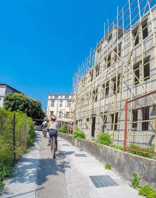 A bike tour in the New Territories is one of the best things to do in Hong Kong.