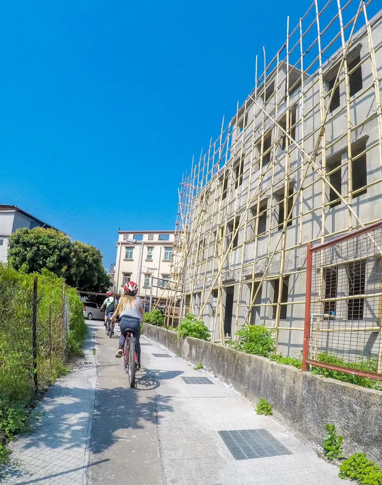 A bike tour in the New Territories is one of the best things to do in Hong Kong.