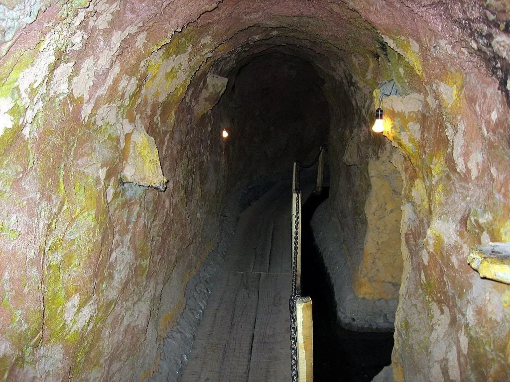 Turpan Karez irrigation tunnels recreated at the Turpan Karez Paradise museum.