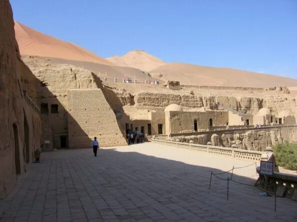 The Bezeklik thousand Buddha caves in Turpan, China