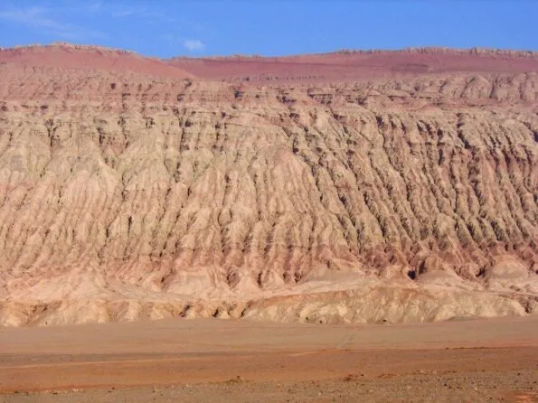 The Flaming Mountains in Turpan, China