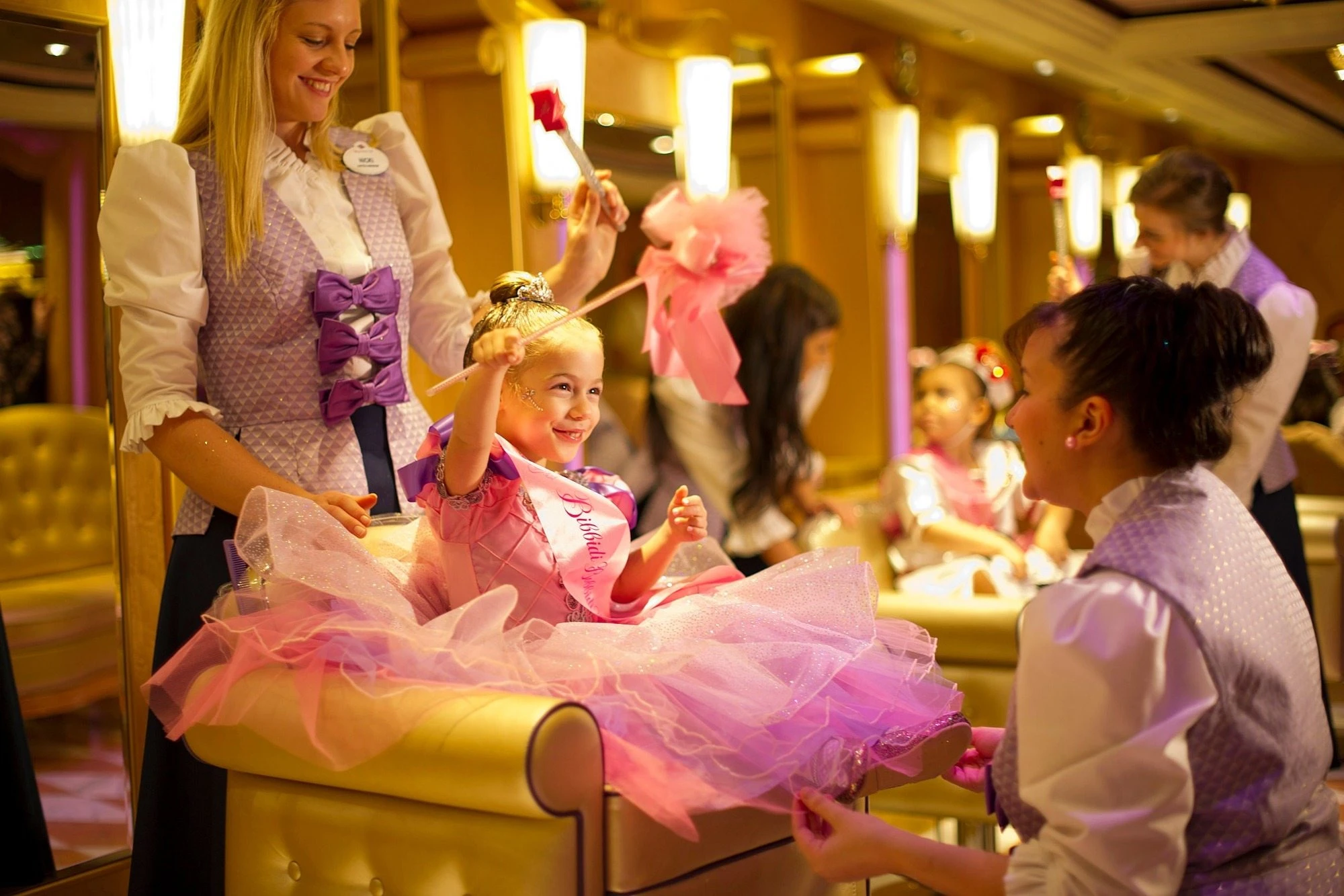 The Bibbidi Bobbidi Boutique on the Disney Wonder ship, which sails from San Diego.