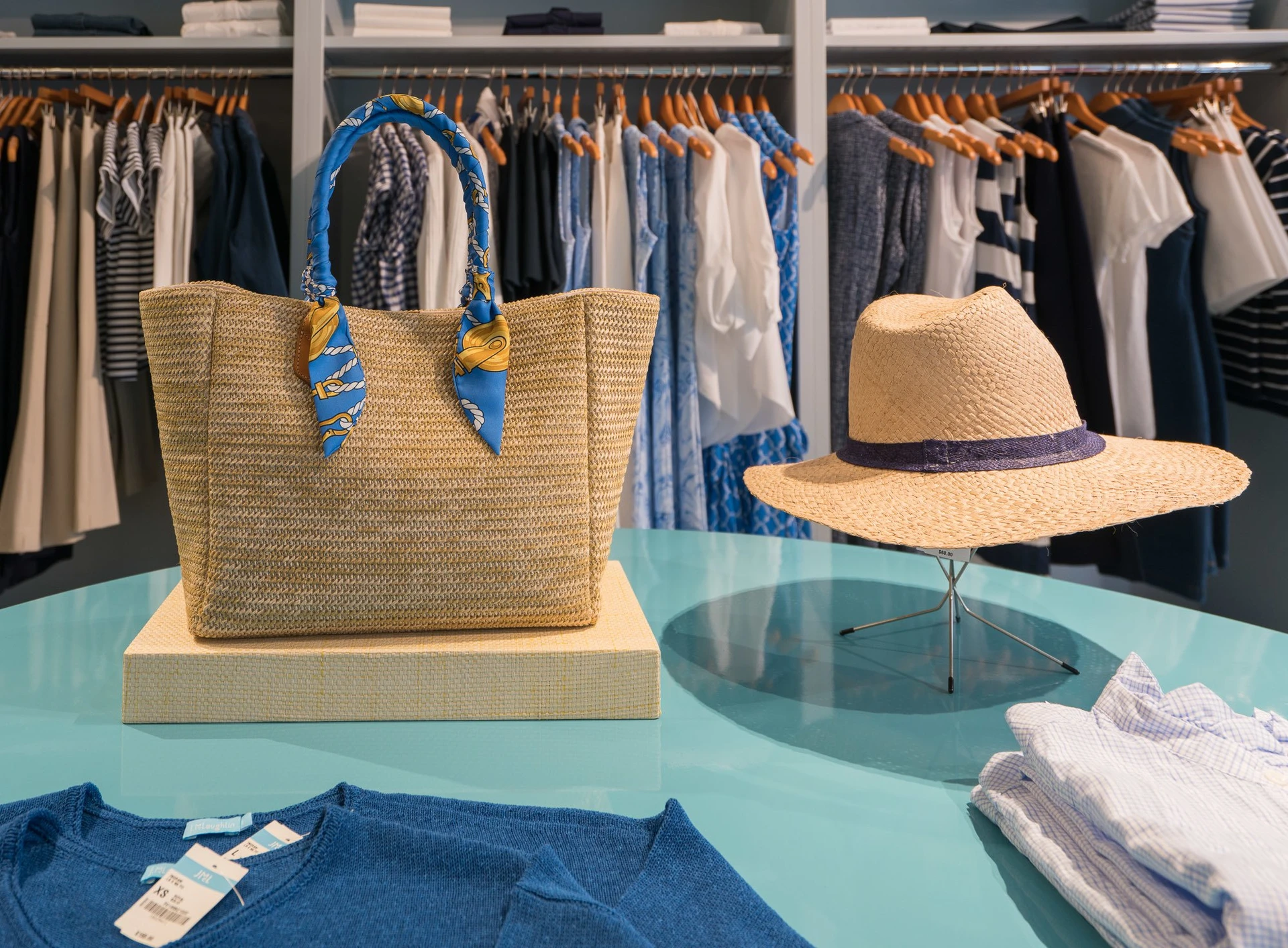 J.McLaughlin in La Jolla has a range of great hats and handbags.