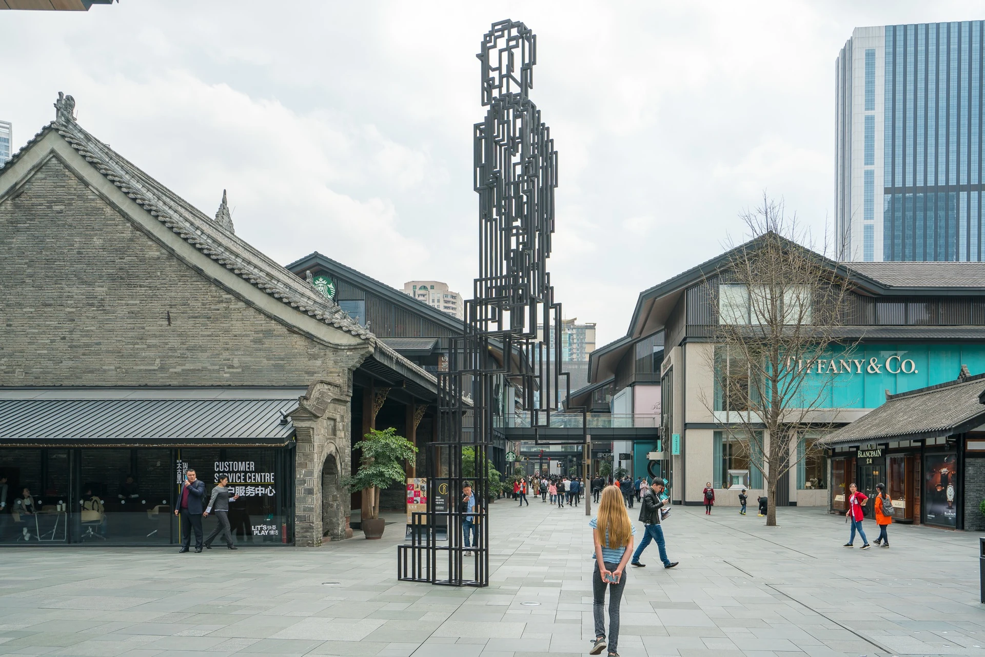 Taikoo Li in Chengdu is a lifestyle complex full of designer shops and restaurants near The Temple House.