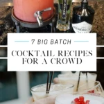 Make one (or all) of these 7 big batch cocktail recipes including margaritas, Manhattans & more for your next party. Let guests pour themselves.
