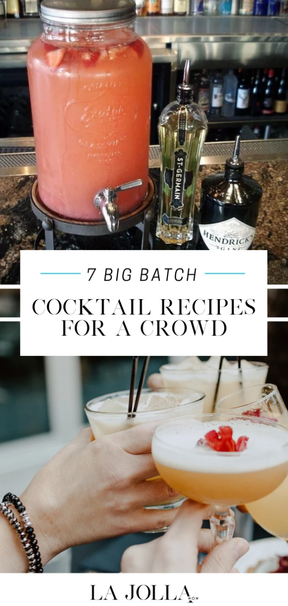Make one (or all) of these 7 big batch cocktail recipes including margaritas, Manhattans & more for your next party. Let guests pour themselves.