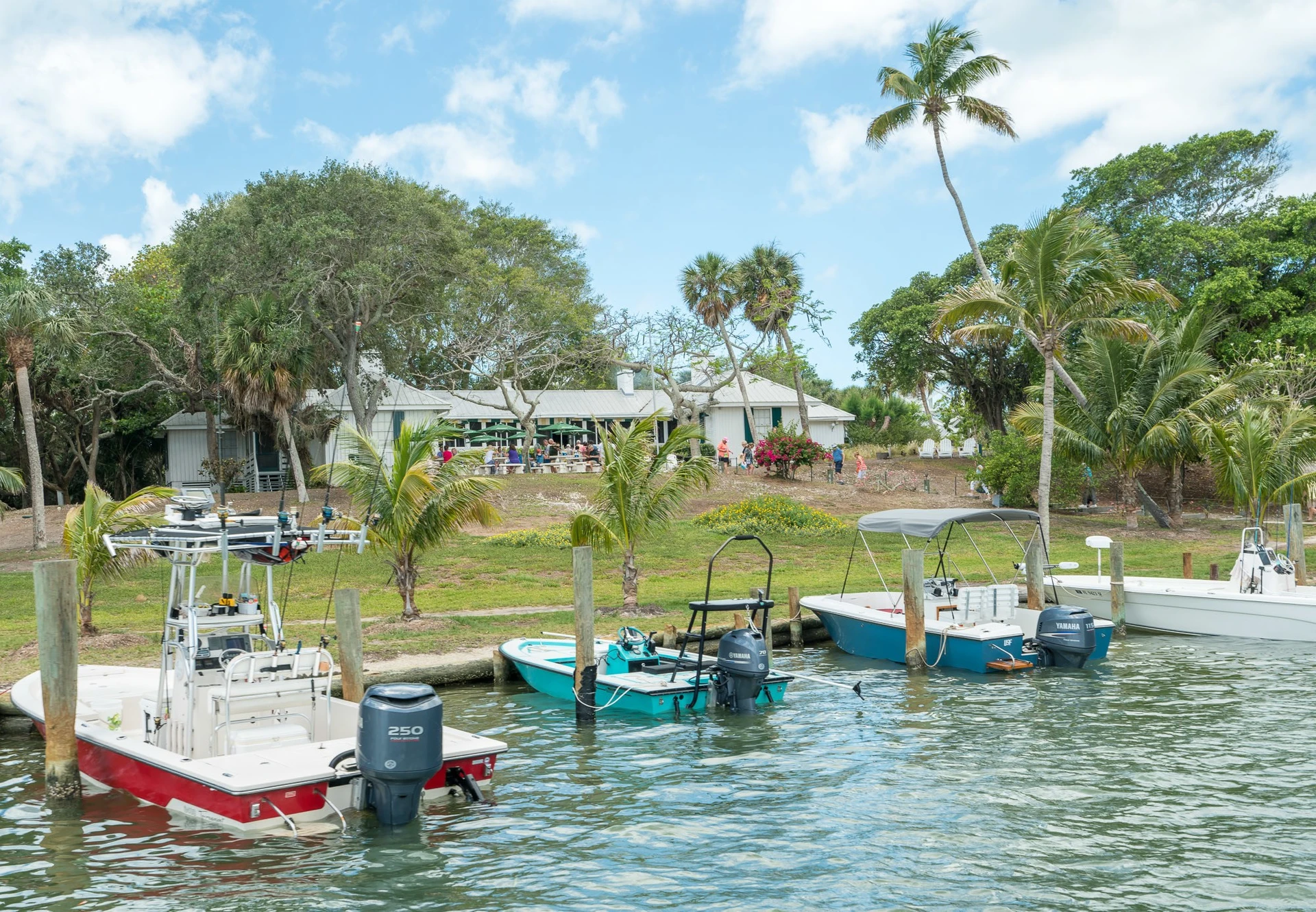 Cabbage Key is only accessible by boat or sea plane.