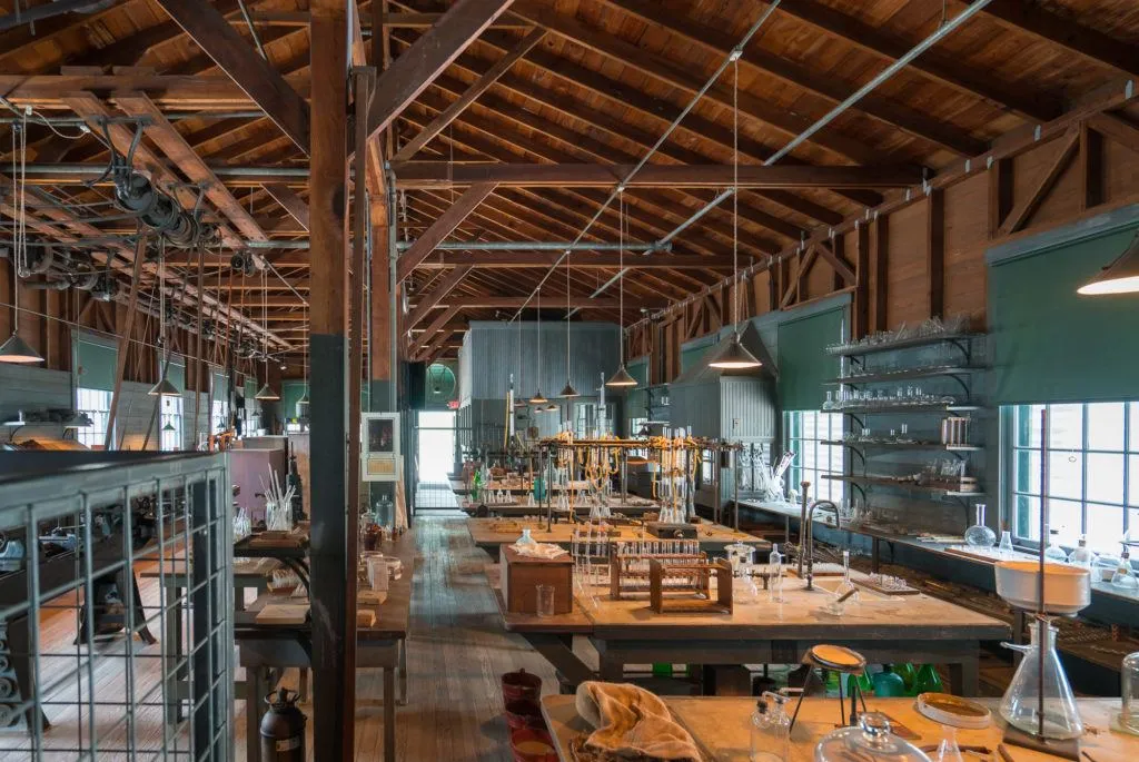 Thomas Edison's lab at the Edison & Ford Winter Estates in Fort Myers, Florida.