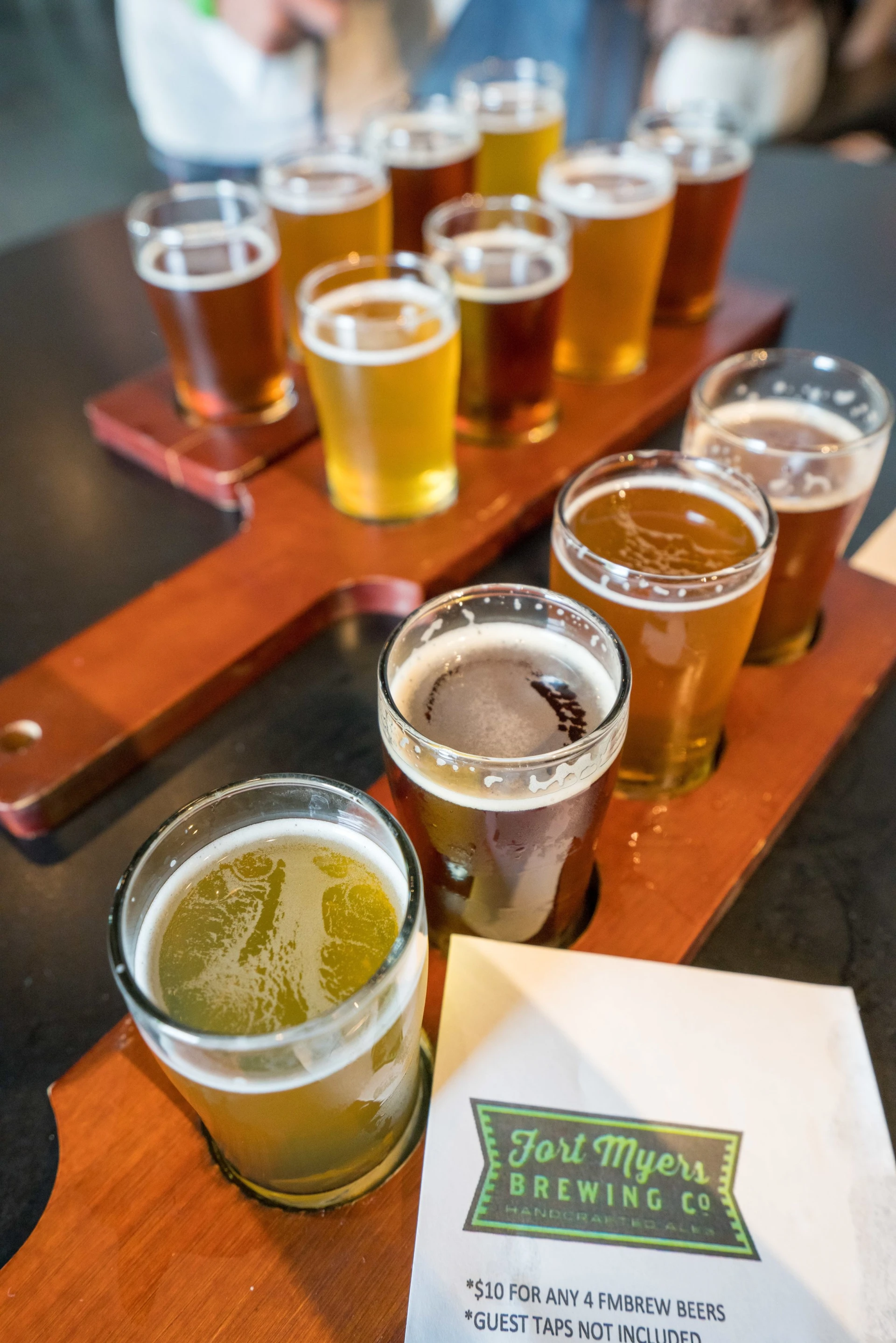 Fort Myers Brewery serves craft beer and often has food trucks and live entertainment. A fun thing to do in Fort Myers.