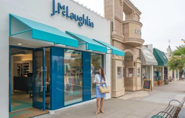 J.McLaughlin is a new La Jolla store with great quality clothes and a wrinkle-free fabric.