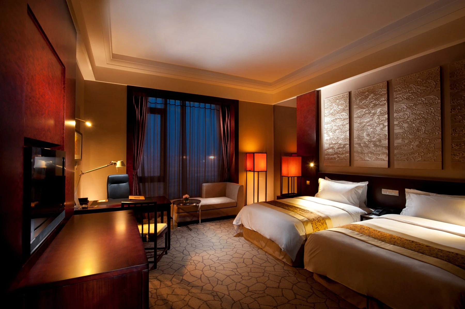 A room at Hilton Beijing Capital Airport, just 5 minutes by complimentary shuttle from PEK.