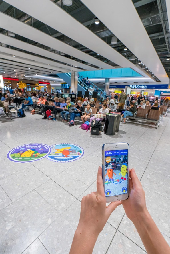 Kids will love playing the new Around the World with Mr. Adventure app at Heathrow Airport.
