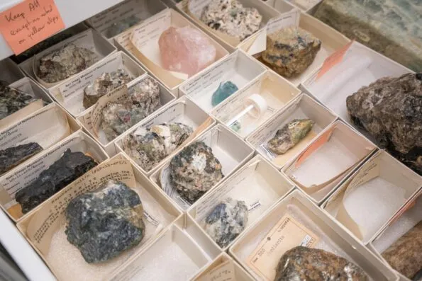 San Diego Natural History Museum has an extensive collection of local minerals.