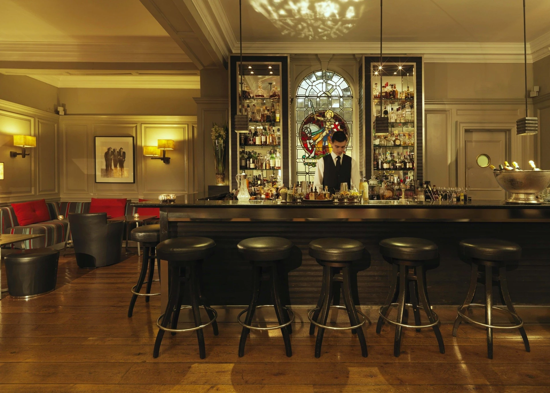 One must have a drink at The Donovan Bar at Brown's Hotel in London.