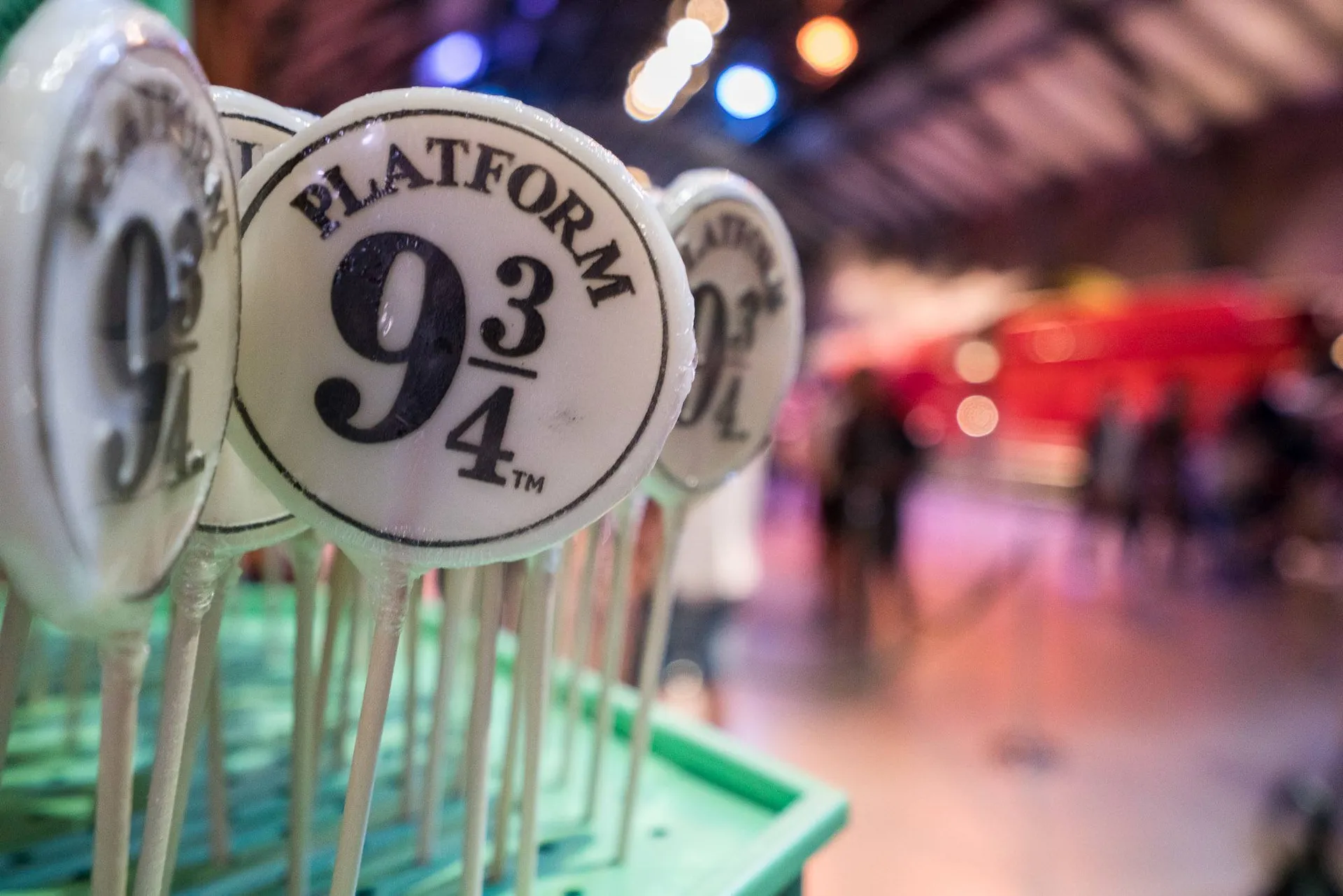Platform 9 3/4 candy at Warner Bros. Studio London Tour