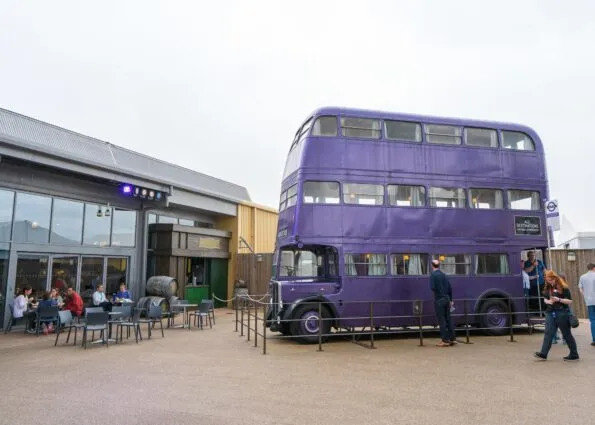 The Night Bus from the Harry Potter movies at the Warner Bros. Studio Tour London.