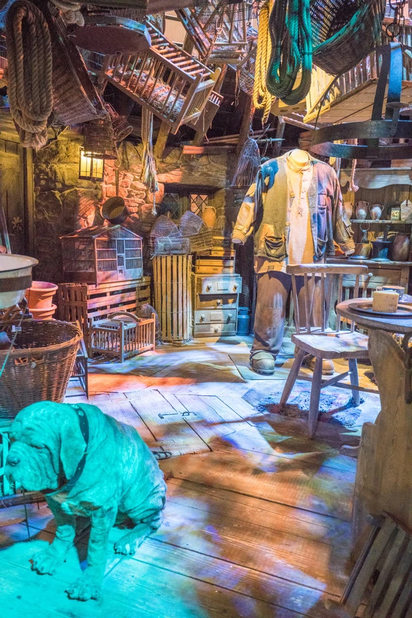 Hagrid's house from the Harry Potter movies as seen at Warner Bros. Studios Tour London