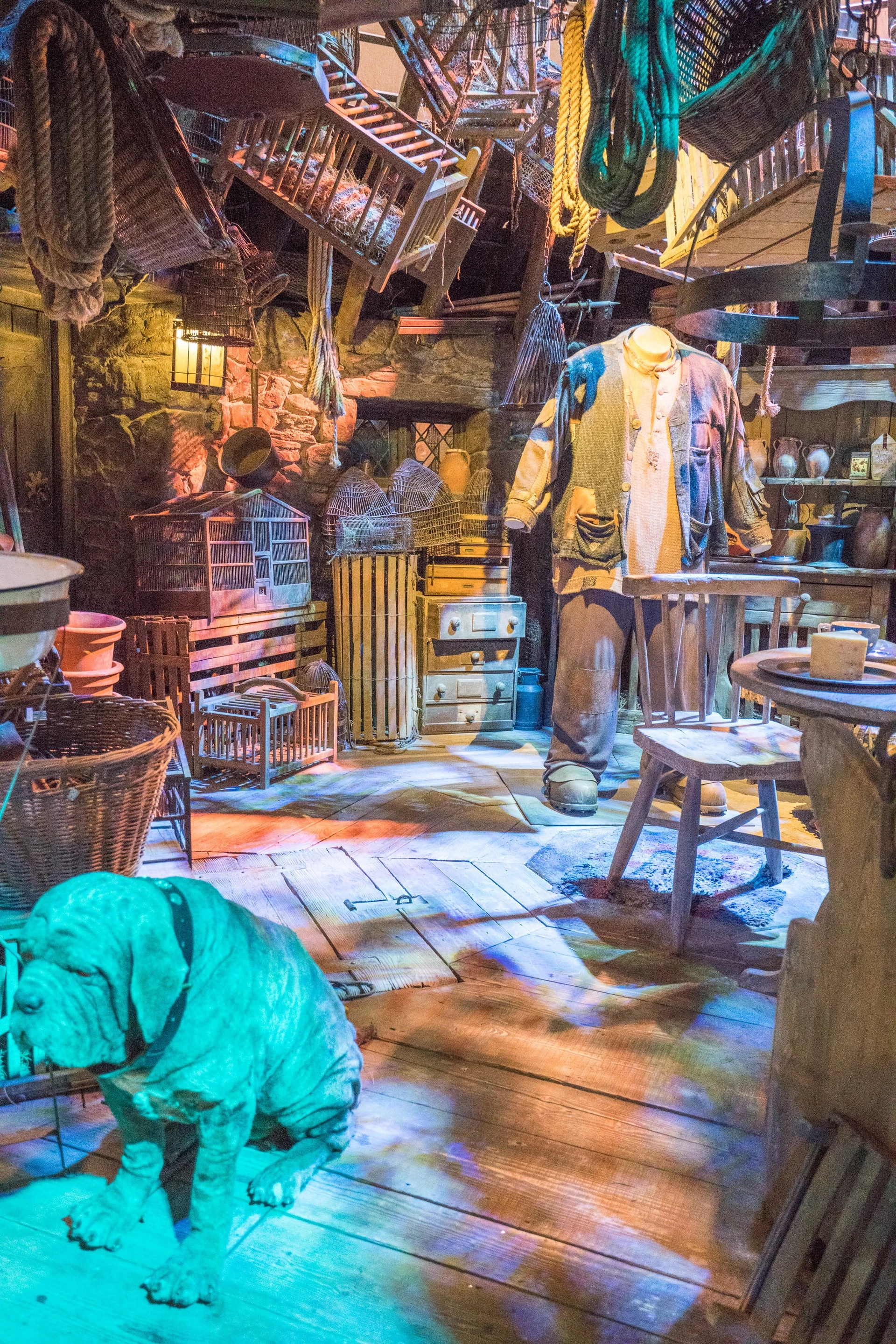 Hagrid's house from the Harry Potter movies as seen at Warner Bros. Studios Tour London