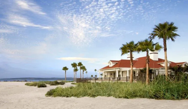 A cottage on the beach at Beach Village at The Del