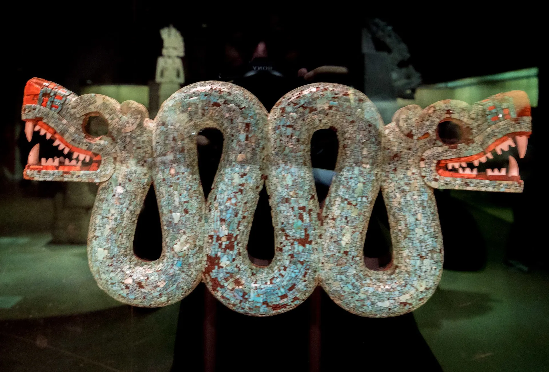 The Aztec Double-Headed Turquoise Serpent at the British Museum in London