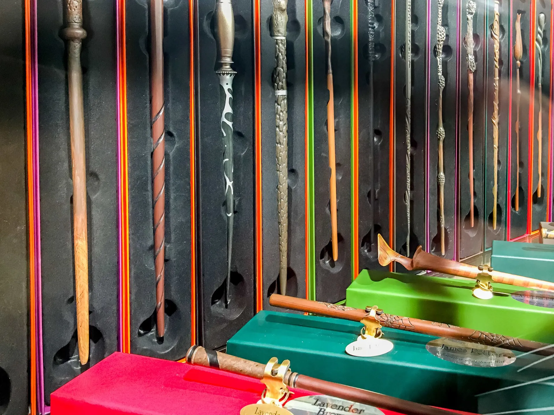 Harry Potter wands are sold at Hamley's toy store on Regent Street in London.
