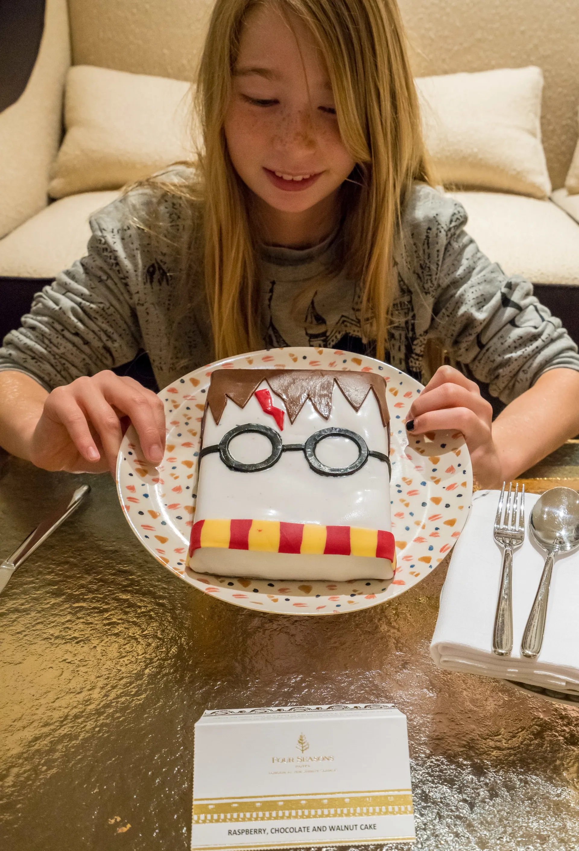 An amazing Harry Potter cake made by Four Seasons Hotel London at Ten Trinity Square.