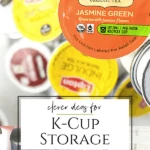 A list of clever Keurig K-Cup storage ideas including drawers, carousels, racks, mini coffee stations, DIY Keurig pod holders, and where to buy them.
