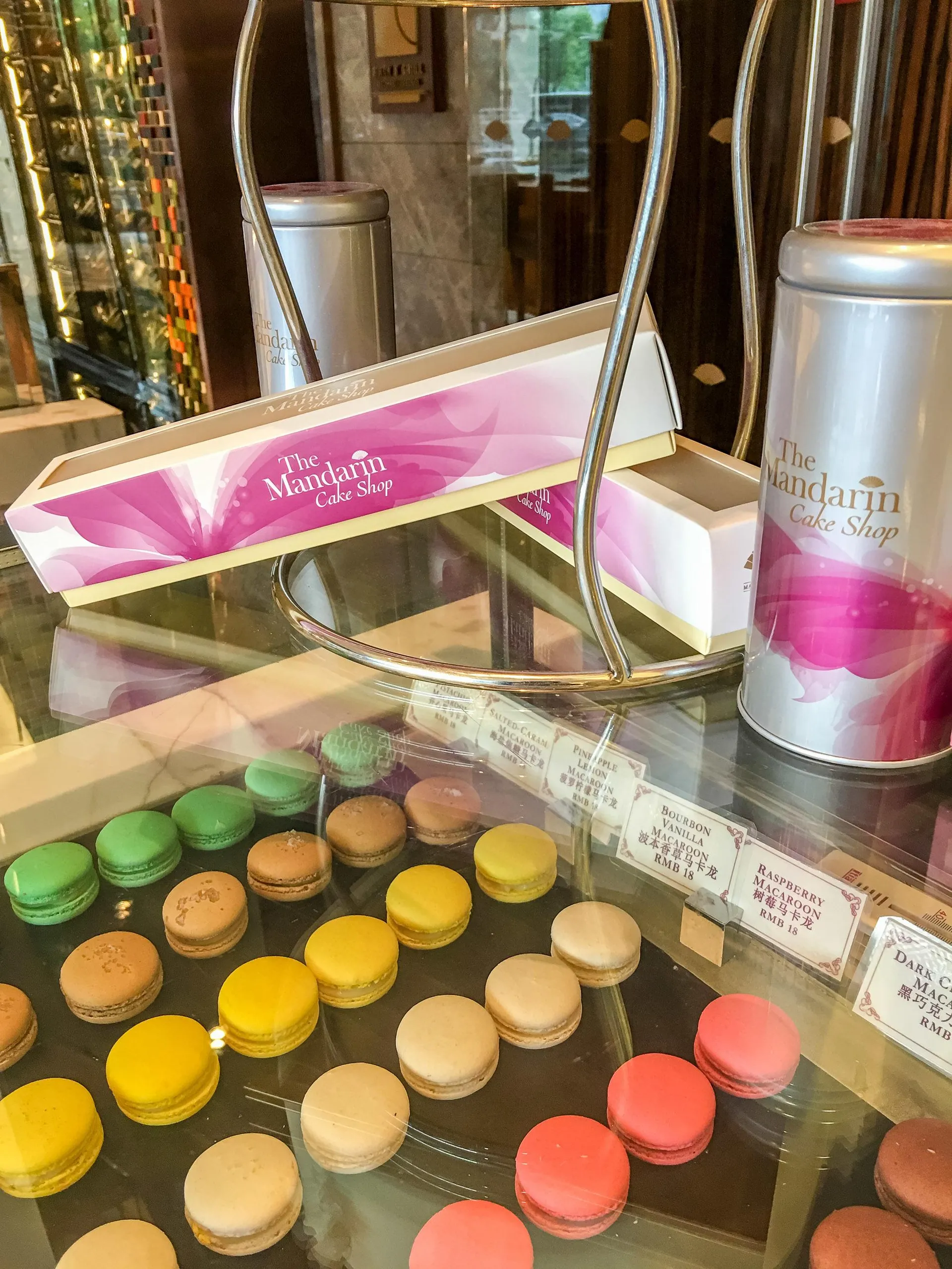 Macarons from the Mandarin Oriental Pudong, Shanghai Cake Shop.