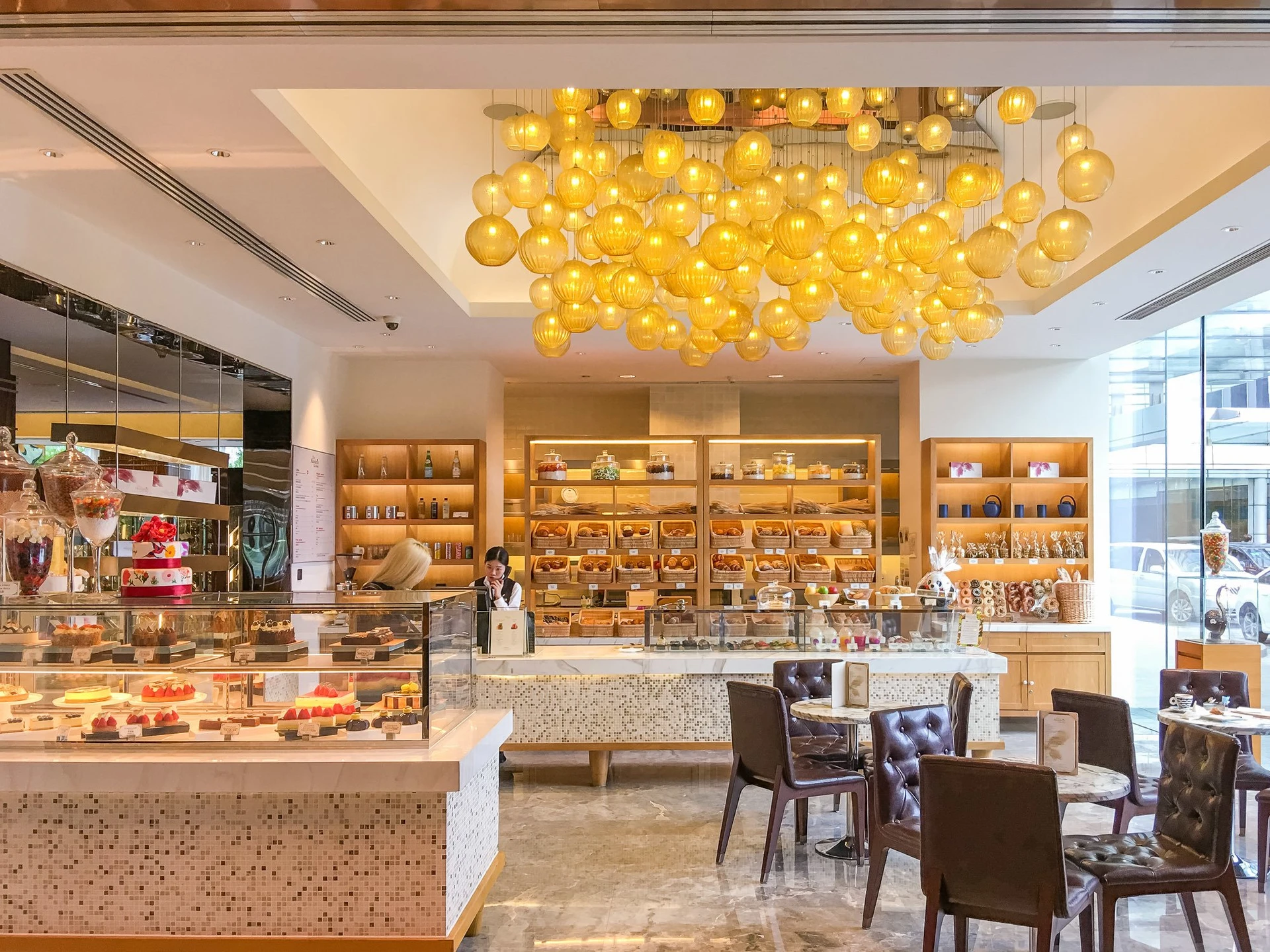 The gorgeous and delicious Mandarin Oriental Shanghai Cake Shop.