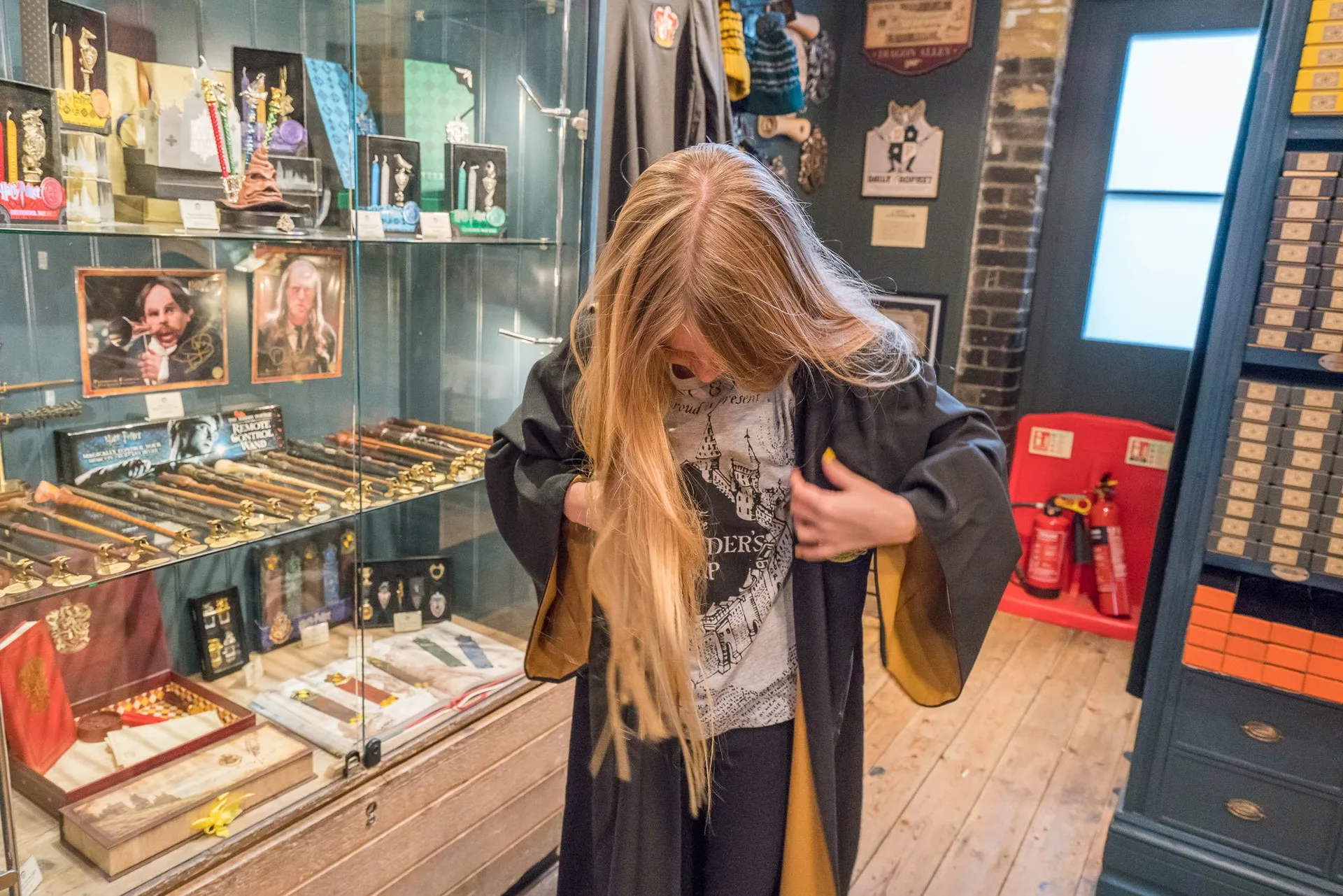 The Platform 9 3/4 Shop at Kings Cross station is a must-visit for Harry Potter fans.