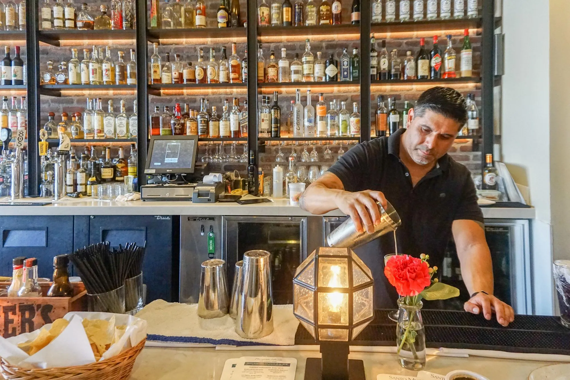 Santo Mescal at Hotel Indigo Santa Barbara has great drinks in its gorgeous bar area.
