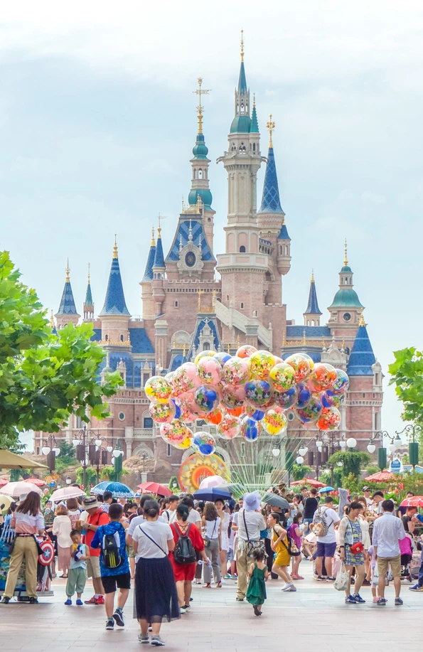 The Shanghai Disneyland castle is called the Enchanted Storybook Castle and is the largest of any Disney park.