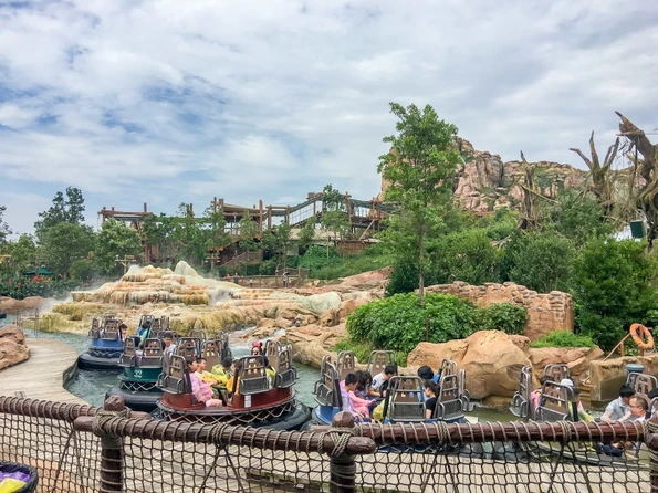 The Roaring Rapids ride at Shanghai Disneyland keeps guests cool in summer.