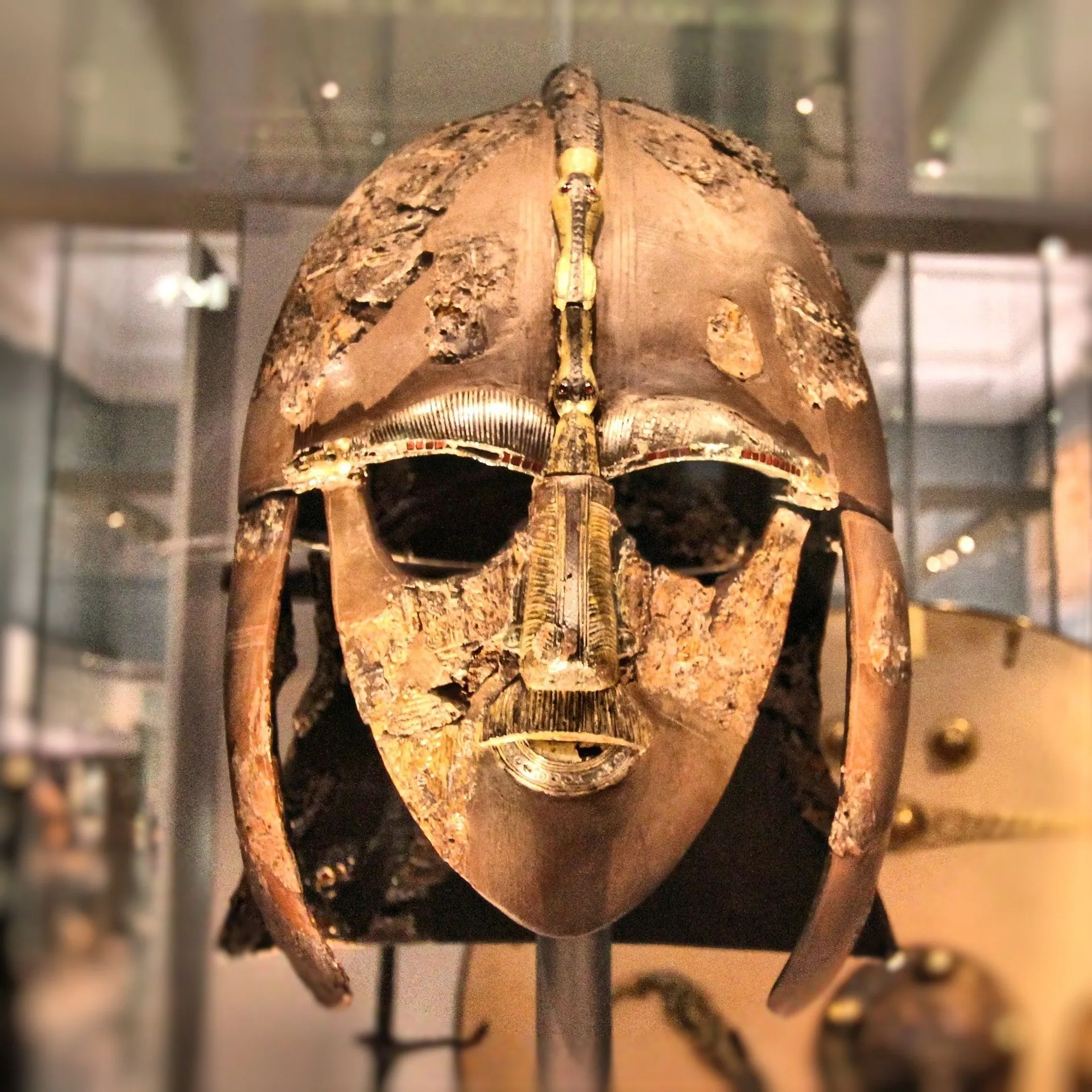 The Sutton Hoo helmet is one of the most famous artifacts in the British Museum.