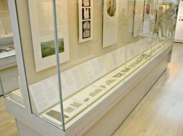 The Vindolanda Tablets at the British Museum tell stories of the Roman soldiers that tell what life was like in Roman Britain.
