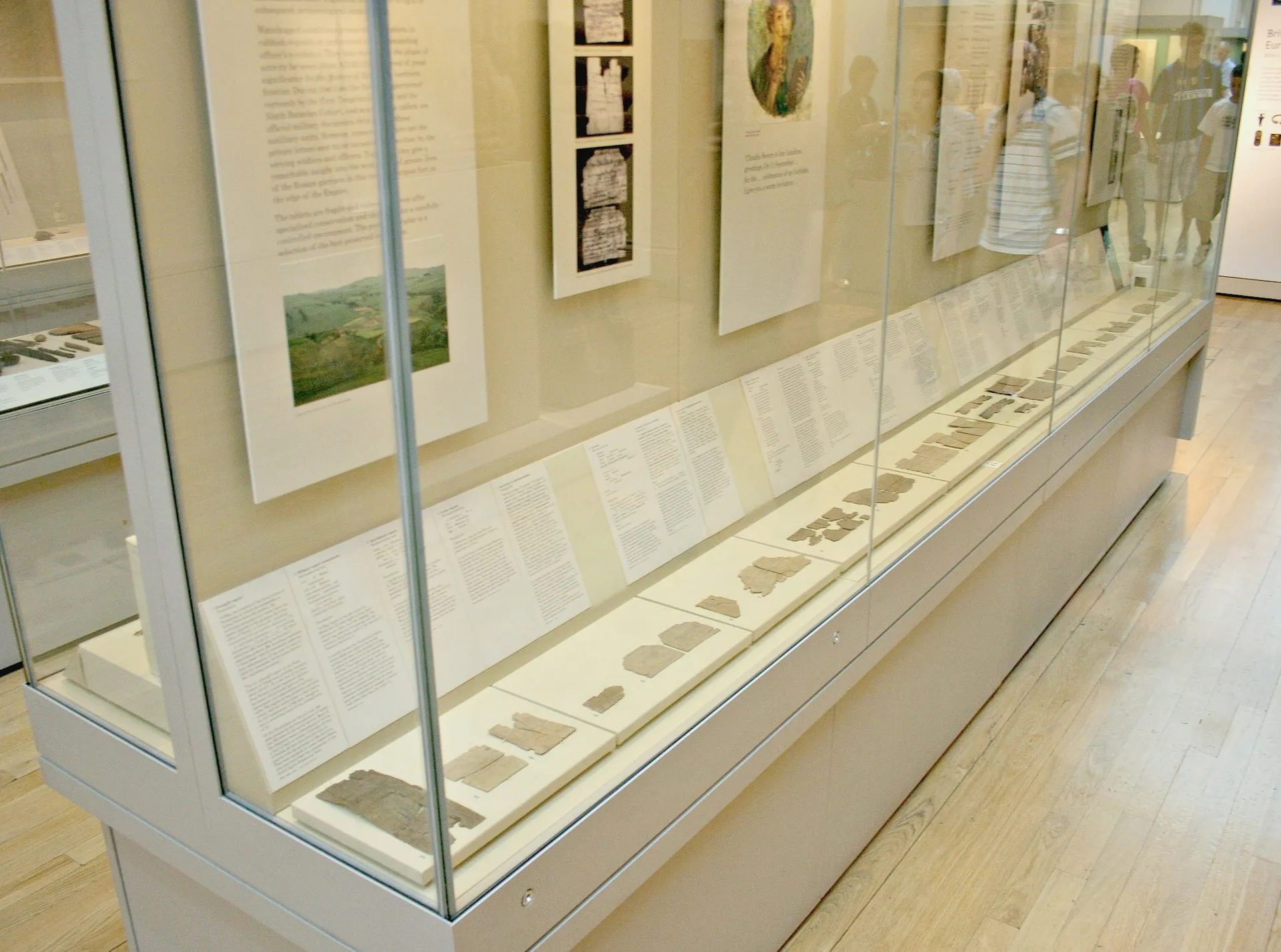 The Vindolanda Tablets at the British Museum tell stories of the Roman soldiers that tell what life was like in Roman Britain.