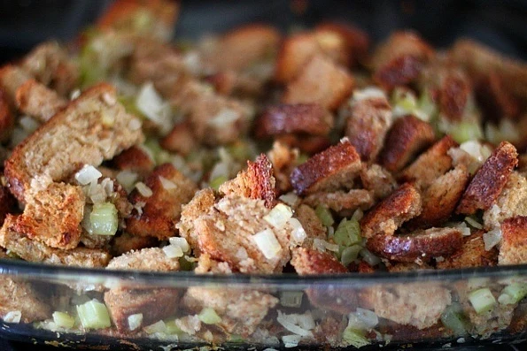 Easy Whole Wheat Bread, Celery and Onion Stuffing Recipe