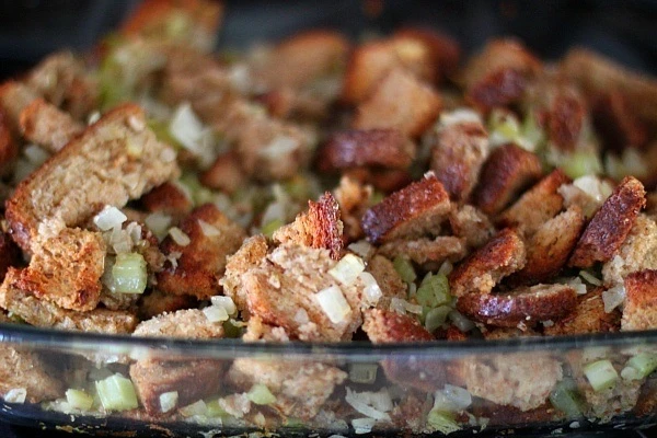 Easy Whole Wheat Bread, Celery and Onion Stuffing Recipe