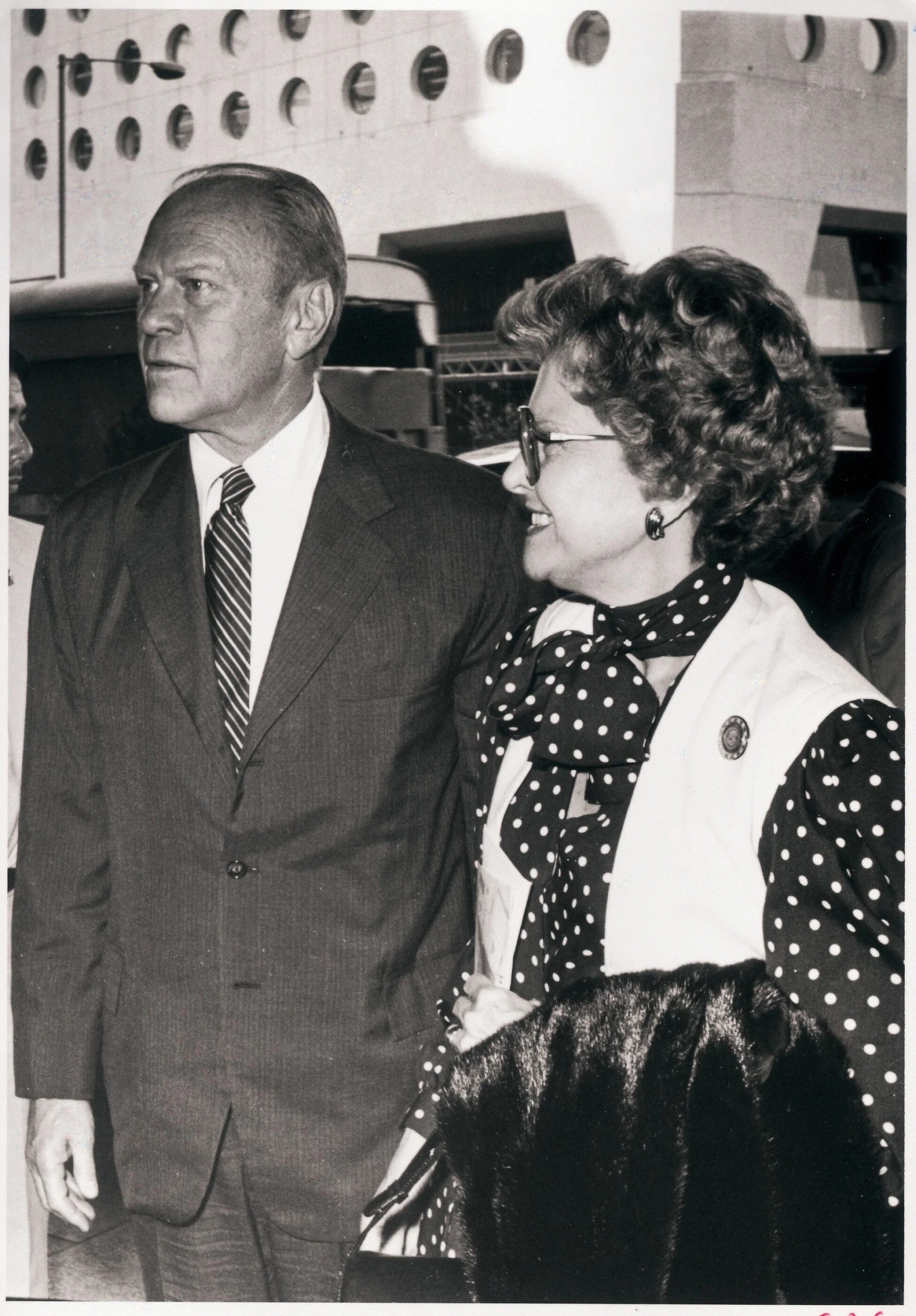 Former US President Gerald Ford and First Lady Betty Ford at Mandarin Oriental, Hong Kong - 1970s
