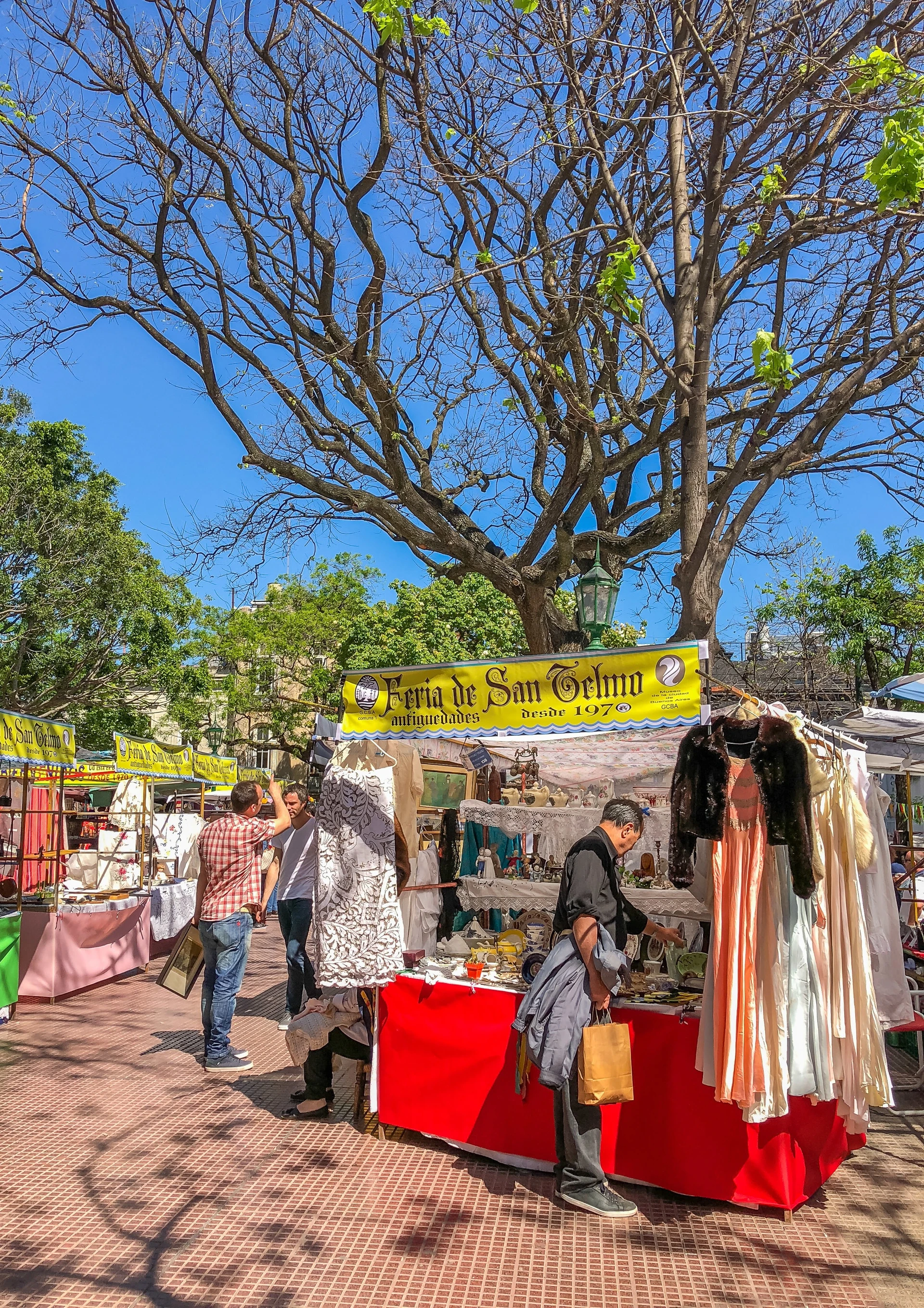 Plaza Dorrego is where the San Telmo Fair in Buenos Aires began.