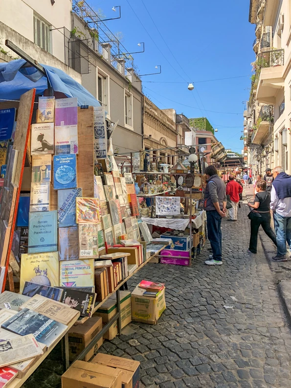 The San Telmo Fair happens every Sunday and is one of the best things to do in Buenos Aires.