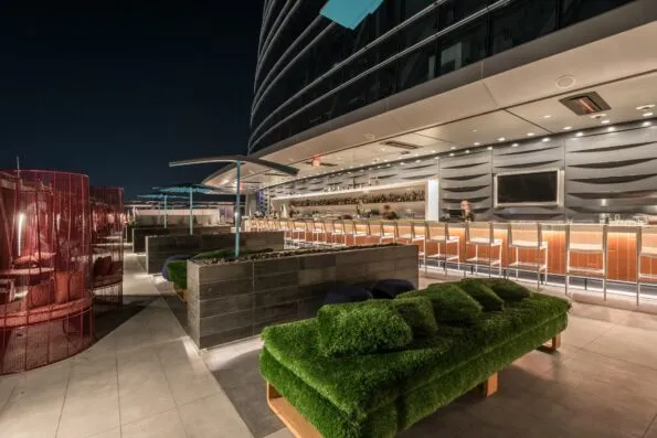Spire 73 at the InterContinental Los Angeles Downtown is the tallest open air bar in the Western Hemisphere.
