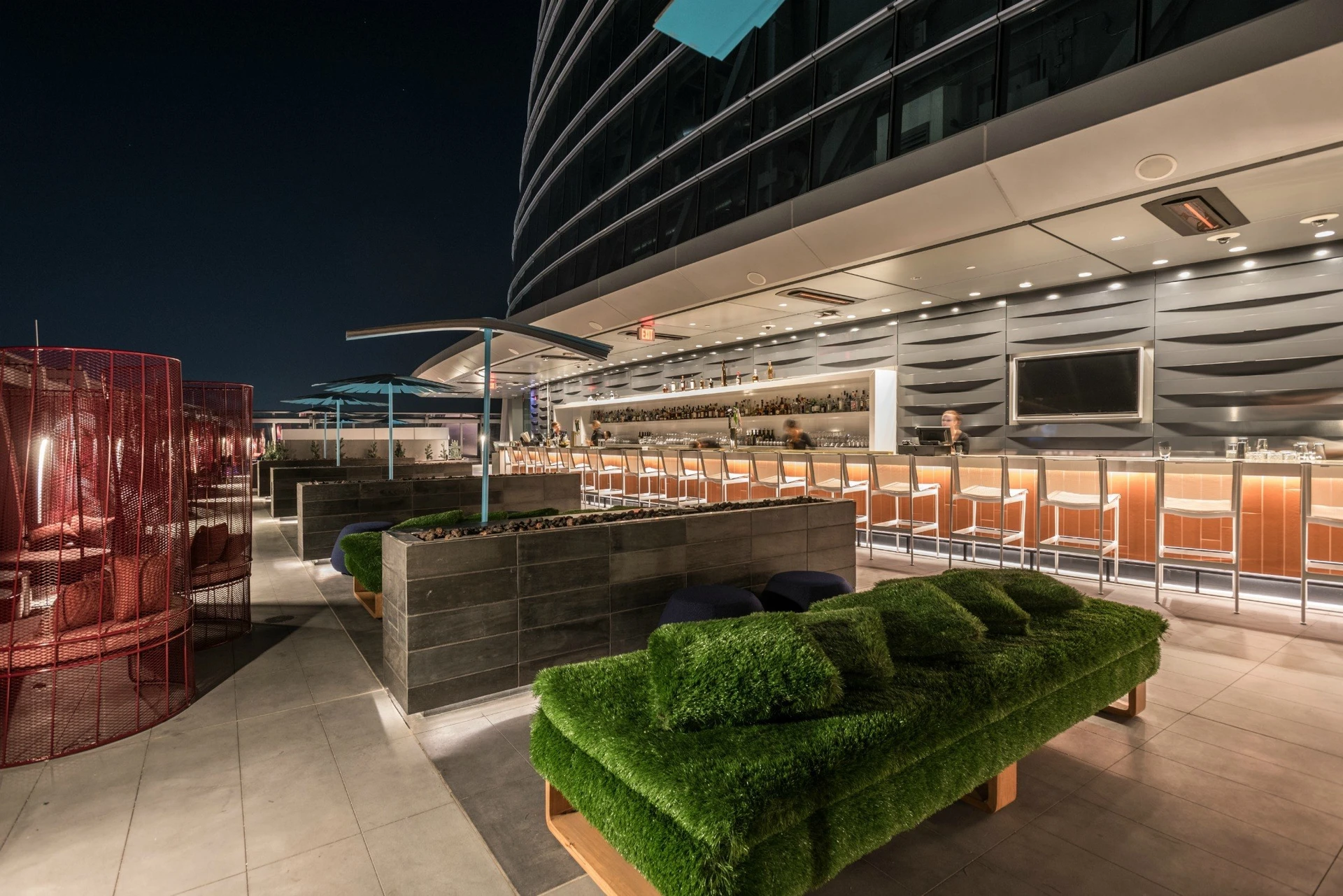 Spire 73 at the InterContinental Los Angeles Downtown is the tallest open air bar in the Western Hemisphere.